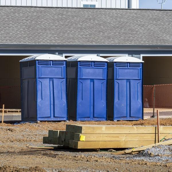 Heavy-duty construction site porta potty in Flagstaff, Arizona